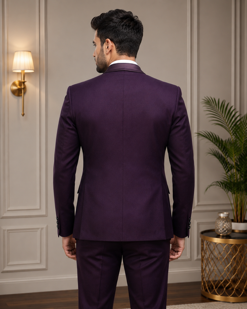Premium 3-Piece Slim Fit Suit for Men | Maroon Wedding, Party & Formal Wear