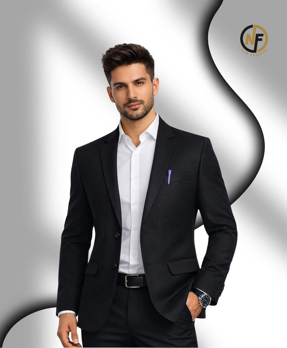 Premium Solid Tuxedo Blazer for Men | Slim Fit Wedding & Party Wear